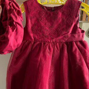 Baby dress, 12-18 months, red